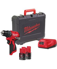 Дрель-шуруповёрт аккумуляторная бесщёточная MILWAUKEE M12 BLDDRC-202С (40Нм) (ЗУ+2акк.Х2Ач+кейс), фото  | SNABZHENIE.com.ua