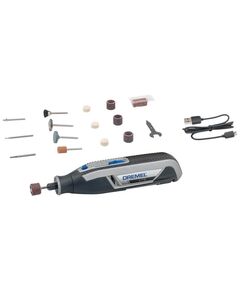 Шліфмашина шліфувально-гравірувальна акумуляторна Dremel 7760-15 3.6В 1х2А·год 8000-25000об·хв 15 насадок 195см ЗП USB 0.27кг, фото  | SNABZHENIE.com.ua