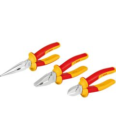 Набір шарнірно-губцевого інструменту Bosch Professional, набір 3 шт, (комбіновані плоскогубці, діагональний бокоріз, плоскогубці з довгим носом), VDE, фото  | SNABZHENIE.com.ua