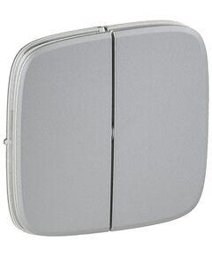 Клавіша 2-клавішного вимикача Legrand Valena ALLURE, IN*MATIC, алюміній, фото  | SNABZHENIE.com.ua