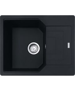 Мийка кухонна Franke Urban, фраграніт, прямокутник, з крилом, 620х500х220мм, чаша - 1, врізна, оборотна, UBG 611-62, чорний матовий, фото  | SNABZHENIE.com.ua