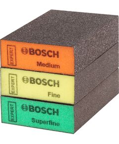 Губки шліфувальні Bosch Professional S471 Expert 69х97х26мм M F SF 3шт, фото  | SNABZHENIE.com.ua