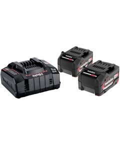 Набір акумулятора та зарядного пристрою Metabo 18В 2х5.2А·год ЗП, фото  | SNABZHENIE.com.ua