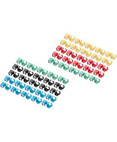 Кліпси DIGITUS для патч-кордів, різнокольорові, 5х20 шт., фото  | SNABZHENIE.com.ua