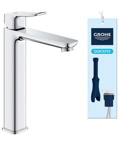 Змішувач для раковини Grohe QuickFix Dice XL-розміру, довж. виливу - 161мм, неповоротний, 1 важіль, хром, фото  | SNABZHENIE.com.ua