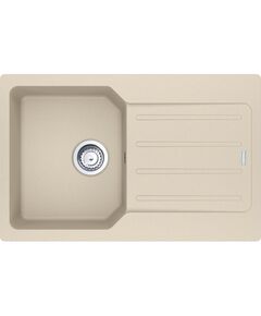 Мийка кухонна Franke City, фраграніт, прямокутник, з крилом, 780х500х190мм, чаша - 1, врізна, оборотна, UCG 611-78, бежевий, фото  | SNABZHENIE.com.ua