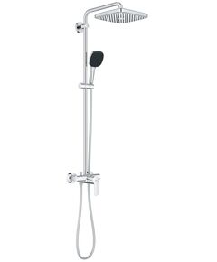 Душова система Grohe QuickFix Vitalio Comfort 250 зі із одноважільним змішувачем для душу, верхній душ, лійка, кріпл. - на стійці, хром, фото  | SNABZHENIE.com.ua