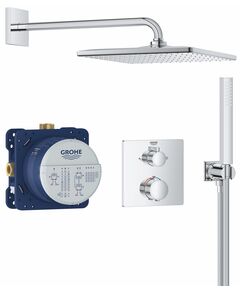 Душова система Grohe QuickFix Precision прихованого монтажу з Vitalio Rain Mono 310 Cube, хром, фото  | SNABZHENIE.com.ua