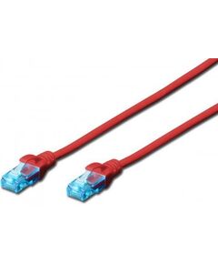 Патч-корд 2E CAT 5e, UTP, 0.50м, 26AWG, RJ45, 7/0.16, Cu, LSZH, червоний, фото  | SNABZHENIE.com.ua