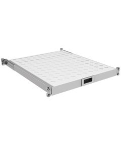 Полиця ZPAS 19", 1U, висувна, глибиною 450-550 мм, сіра, фото  | SNABZHENIE.com.ua