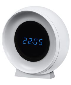Світильник нічник з акумулятором OSRAM NIGHTLUX CLOCK 0.3Вт 3000/4000/6500К 5Лм 1000мА&bull;год годинник USB-A > microUSB білий, фото  | SNABZHENIE.com.ua