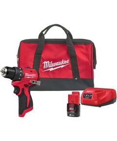 Дрель-шуруповёрт аккумуляторная бесщёточная MILWAUKEE M12 BLDDRC-201BRF, 40Нм (ЗУ, 1акк.Х2Ач, сумка), фото  | SNABZHENIE.com.ua