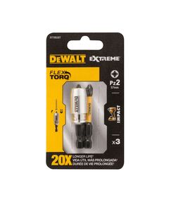 Набір біт DeWALT IMPACT TORSION Pz2, 50 мм, магнітний тримач, 3 шт., фото  | SNABZHENIE.com.ua