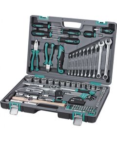 Набір інструментів STELS 14111S 1/2, 1/4 CrV у пластиковому кейсі 98 шт., фото  | SNABZHENIE.com.ua
