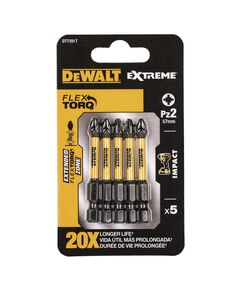 Набор бит DeWALT IMPACT TORSION EXTREME Pz2, 50 мм, 5 шт, фото  | SNABZHENIE.com.ua