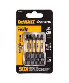 Набір біт DeWALT IMPACT TORSION Torx T20, 50 мм, 5 шт, фото  | SNABZHENIE.com.ua