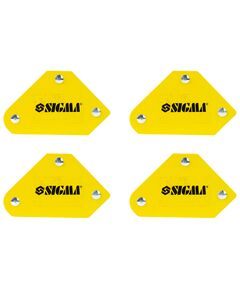 Набор держателей магнитных мини 4кг 52×20×40×16×38мм (45,90,135°) 4шт SIGMA (4270251), фото  | SNABZHENIE.com.ua