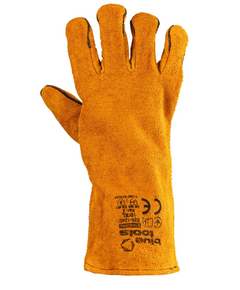 Краги зварювальника 35 см оранж. шкіра з підкладкою Standard, BLUETOOLS, фото  | SNABZHENIE.com.ua