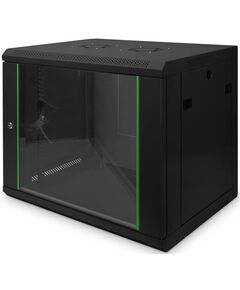 Шафа DIGITUS 19", 9U, Wall Mounting Dynamic Basic, 600x450 мм, 60кг максимально, чорна, фото  | SNABZHENIE.com.ua