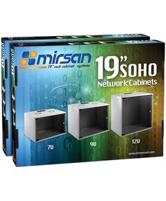 Шафа MIRSAN 19", 9U, SOHO, 535x300 мм, максимально 30 кг, чорна, фото  | SNABZHENIE.com.ua