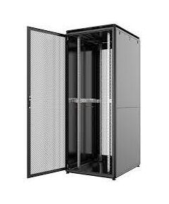 Шафа MIRSAN 19", 42U, GTV, перфорація 63%, 600x1000 мм, максимально 2000 кг, чорна, фото  | SNABZHENIE.com.ua
