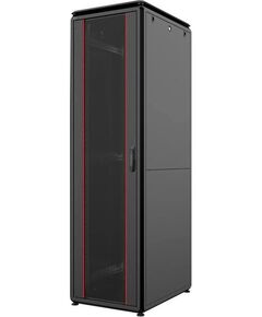 Шафа MIRSAN 19", 36U, GTV, скляні двері, 800x1000 мм, максимально 2000 кг, чорна, фото  | SNABZHENIE.com.ua