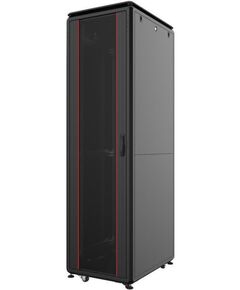 Шафа MIRSAN 19", 42U, GTV, скляні двері, 800x1000 мм, максимально 2000 кг, чорна, фото  | SNABZHENIE.com.ua