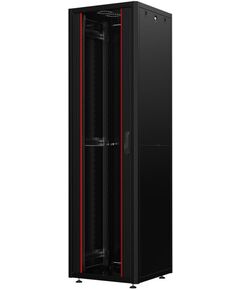 Шафа MIRSAN 19", 36U, GTN SERVER, склянні двері, 600x1000 мм, максимально 1000 кг, чорна, фото  | SNABZHENIE.com.ua