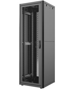 Шафа MIRSAN 19", 20U, GTN, перфоровані двері, 600x1000 мм, максимально 1000 кг, чорна, фото  | SNABZHENIE.com.ua