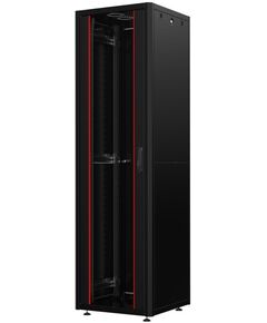 Шафа MIRSAN 19", 12U, GTN SERVER, склянні двері, 600x800 мм, максимально 1000 кг, чорна, фото  | SNABZHENIE.com.ua