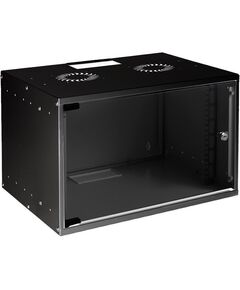 Шафа MIRSAN 19", 7U, SOHO, 535x400 мм, максимально 30 кг, чорна, фото  | SNABZHENIE.com.ua