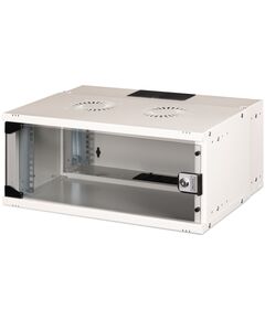 Шафа DIGITUS 19", 4U, SOHO PRO, скляні двері, 540x400 мм, 60кг максимально, сіра, фото  | SNABZHENIE.com.ua