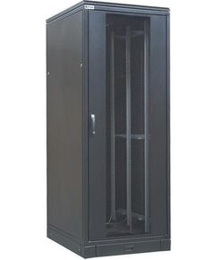 Шафа ZPAS 19", 42U, SZB IT, передні скляні двері, 800x1000 мм, максимально 1500кг, чорна, фото  | SNABZHENIE.com.ua