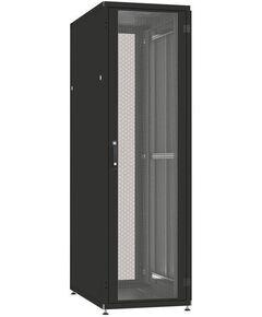 Шафа ZPAS 19", 42U, SZB IT, одностулкові передні та задні перфоровані двері, 600x600 мм, максимально 1500кг, чорна, фото  | SNABZHENIE.com.ua