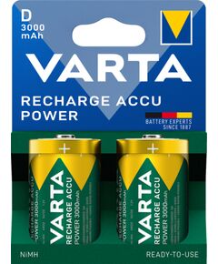 Акумулятор Varta NI-MH Power D(LR20) 3000 мА•г, 2шт, фото  | SNABZHENIE.com.ua