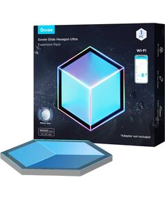 Govee Настінний світильник Govee H106A Glide Hexagon Light Panels Ultra expansion pack, 1шт, RGBIC, WI-FI/Bluetooth, фіолетовий, фото  | SNABZHENIE.com.ua