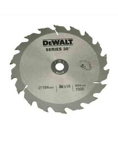 Диск пильний DeWALT 184x16 мм, 18 зубів, 20&deg; заточка, швидкий різ, фото  | SNABZHENIE.com.ua