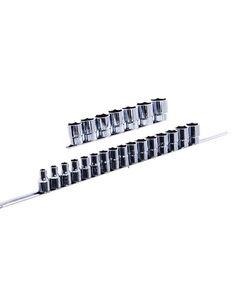 Набор торцевых головок 1/2 23 шт. 8-32 мм TOPTUL, фото  | SNABZHENIE.com.ua