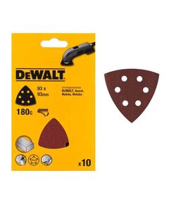Шлифлист 93 мм, 80 зерно, 6 отв., 10 шт. для дельташлифмашин DeWalt, фото  | SNABZHENIE.com.ua
