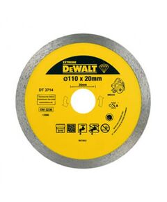 Алмазный диск DeWALT 110x1.6x20 мм, сплошной для плиткореза, фото  | SNABZHENIE.com.ua