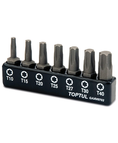 Набір біт Torx T10-T40 TOPTUL 31 шт., фото  | SNABZHENIE.com.ua