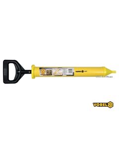 Шприц для нанесення будівельних сумішей VOREL: корпус &Oslash;=60 мм, сопло &Oslash;=10мм, l=660мм, пластиковий., фото  | SNABZHENIE.com.ua