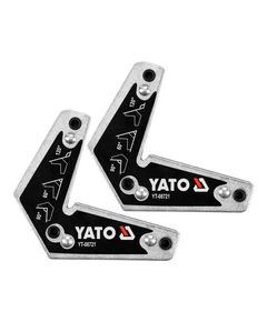 Магнітний тримач для кутового зварювання YATO, 10 кг, 2 шт, 60°-120°, фото  | SNABZHENIE.com.ua