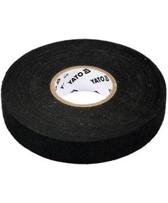 Изоляционная лента YATO черная, 25 м, тканевая, t -40°С до +105°С, фото  | SNABZHENIE.com.ua