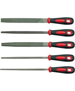 Напильники VOREL: L= 200мм, Набір 5 шт/уп., фото  | SNABZHENIE.com.ua