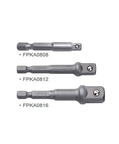 Набір перехідників 1/4 для шуруповерта 3 шт. (1/4, 3/8, 1/2) TOPTUL, фото  | SNABZHENIE.com.ua