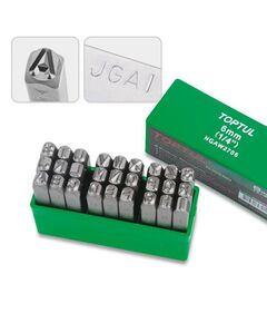 Набор буквенных клейм 27 шт. 4 мм TOPTUL для маркировки, фото  | SNABZHENIE.com.ua