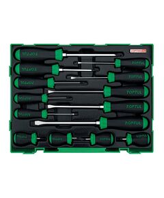Набір викруток 14 шт. в ложементі TOPTUL GTC1401, фото  | SNABZHENIE.com.ua