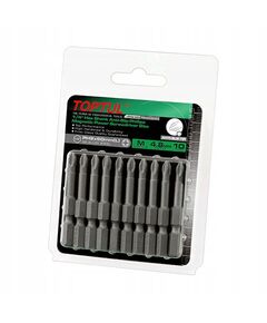Набір магнітних біт 1/4 50 мм PH2 Anti-Slip 10 шт TOPTUL FSMA0802G, фото  | SNABZHENIE.com.ua
