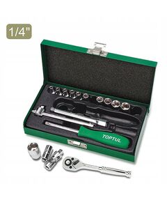 Набор инструментов TOPTUL 1/4 (17 ед.) GCAD1701, фото  | SNABZHENIE.com.ua